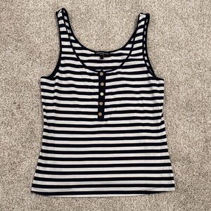 Generation Love Fathima Striped Top Navy/White SZ L